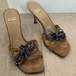Stuart Weitzman suede sandal